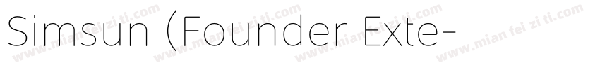 Simsun (Founder Exte字体转换